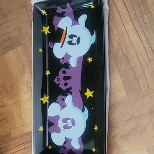 Disney Mickey And Minnie Ghost halloween Serving Platter/Tray